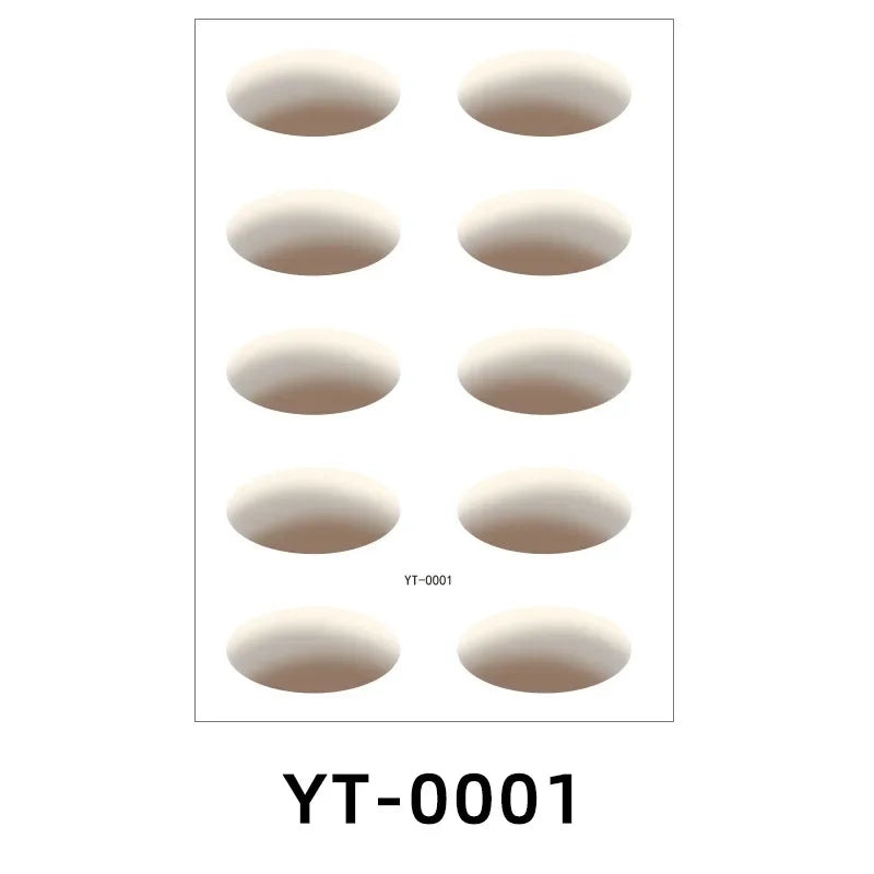 Disposable Temporary Eyeshadow Tattoo Stickers Waterproof DIY Flash Eyeshadow Eyeliner Face Sticker Stage Party Makeup Tool