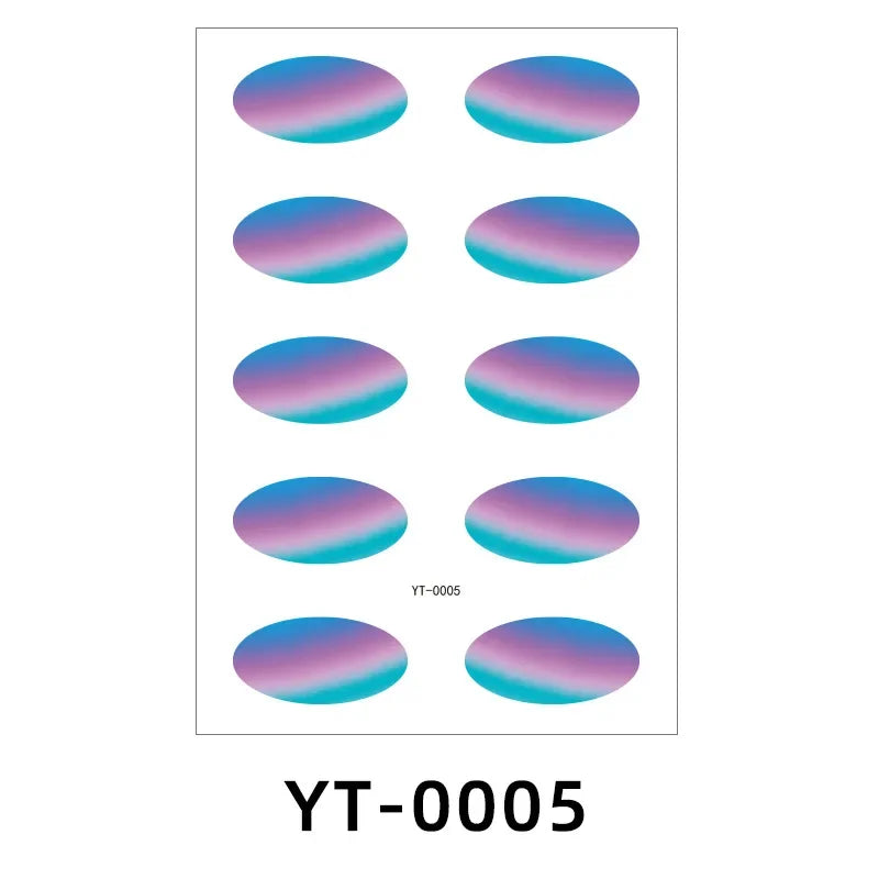 Disposable Temporary Eyeshadow Tattoo Stickers Waterproof DIY Flash Eyeshadow Eyeliner Face Sticker Stage Party Makeup Tool