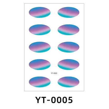 Disposable Temporary Eyeshadow Tattoo Stickers Waterproof DIY Flash Eyeshadow Eyeliner Face Sticker Stage Party Makeup Tool