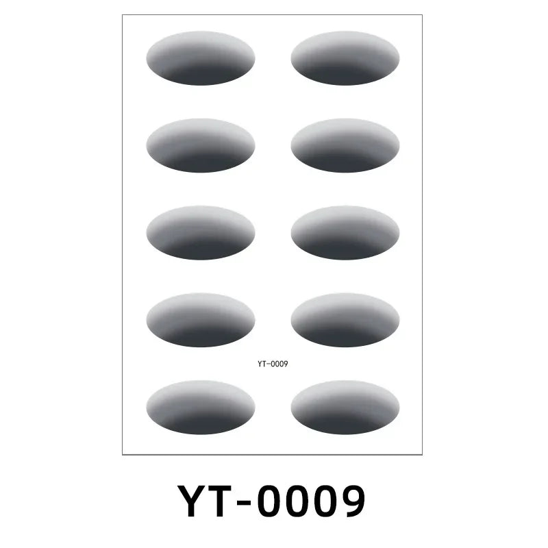 Disposable Temporary Eyeshadow Tattoo Stickers Waterproof DIY Flash Eyeshadow Eyeliner Face Sticker Stage Party Makeup Tool