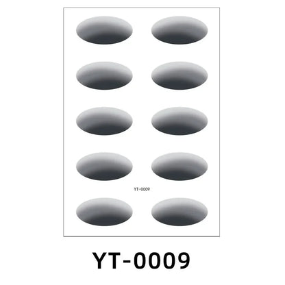 Disposable Temporary Eyeshadow Tattoo Stickers Waterproof DIY Flash Eyeshadow Eyeliner Face Sticker Stage Party Makeup Tool